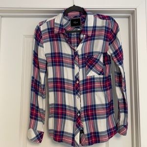 Rails plaid button down
